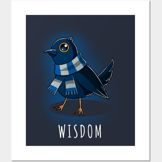 Wise Raven Wall Art by Digital Magician